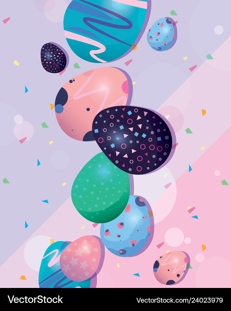 Happy easter card Royalty Free Vector Image - VectorStock