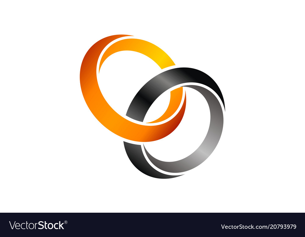 Wedding rings Royalty Free Vector Image - VectorStock