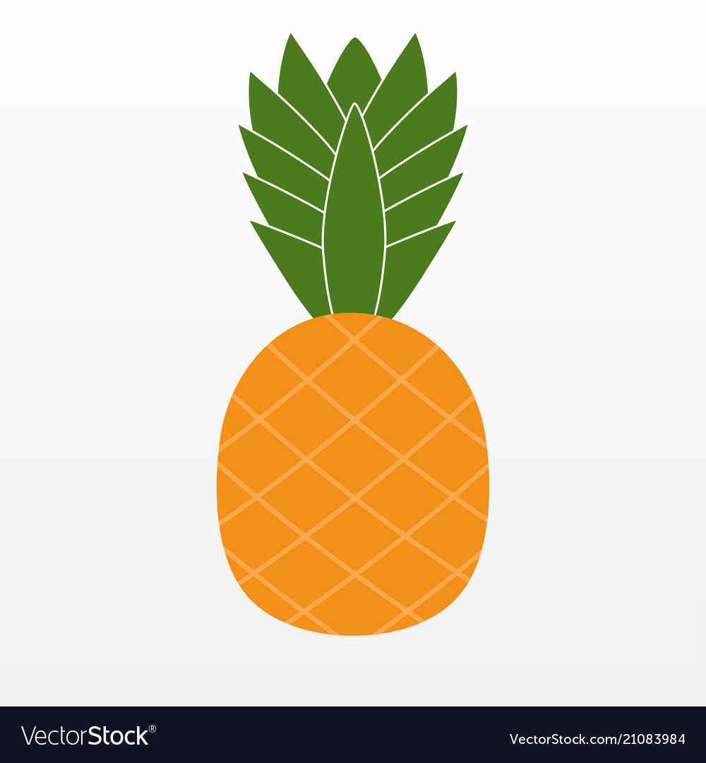 Ananas pineapple icon isolated on background mode Vector Image