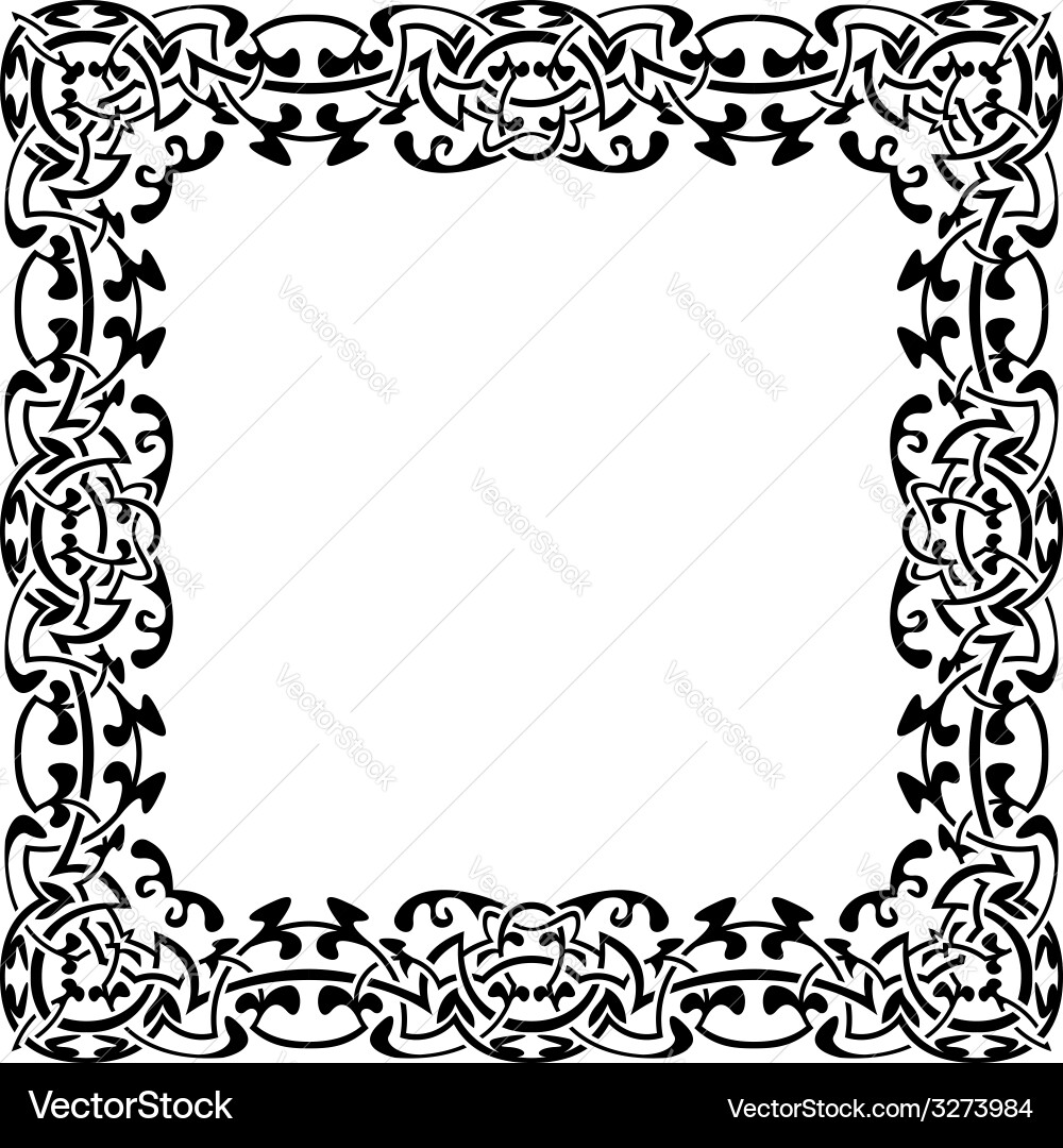 Black frame Royalty Free Vector Image - VectorStock