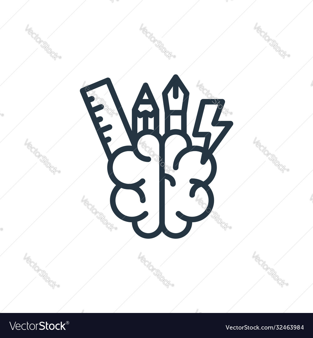 Brainstorm icon isolated on white background