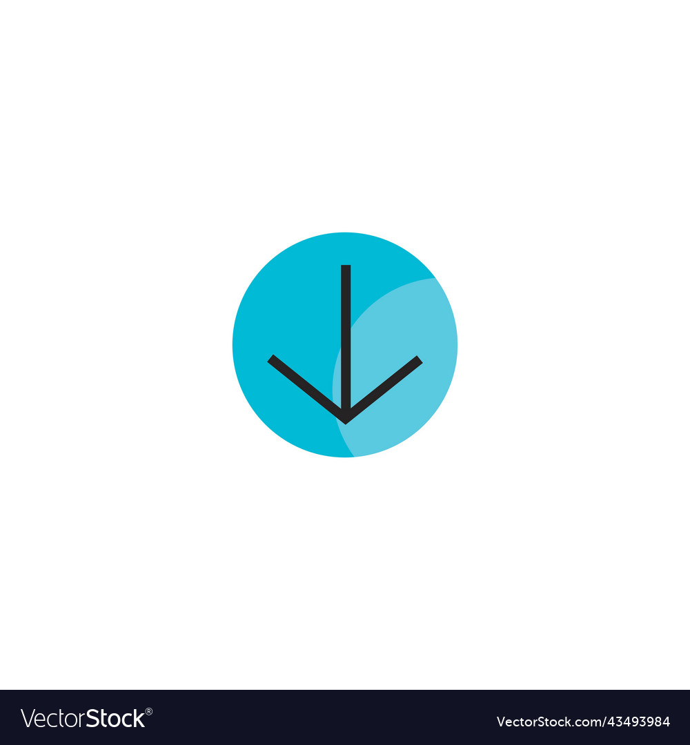 Download button icon Royalty Free Vector Image