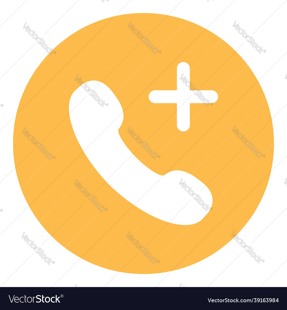 Phone call on a white background