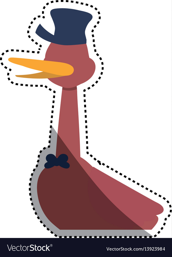 Stork cartoon animal infantile faceless