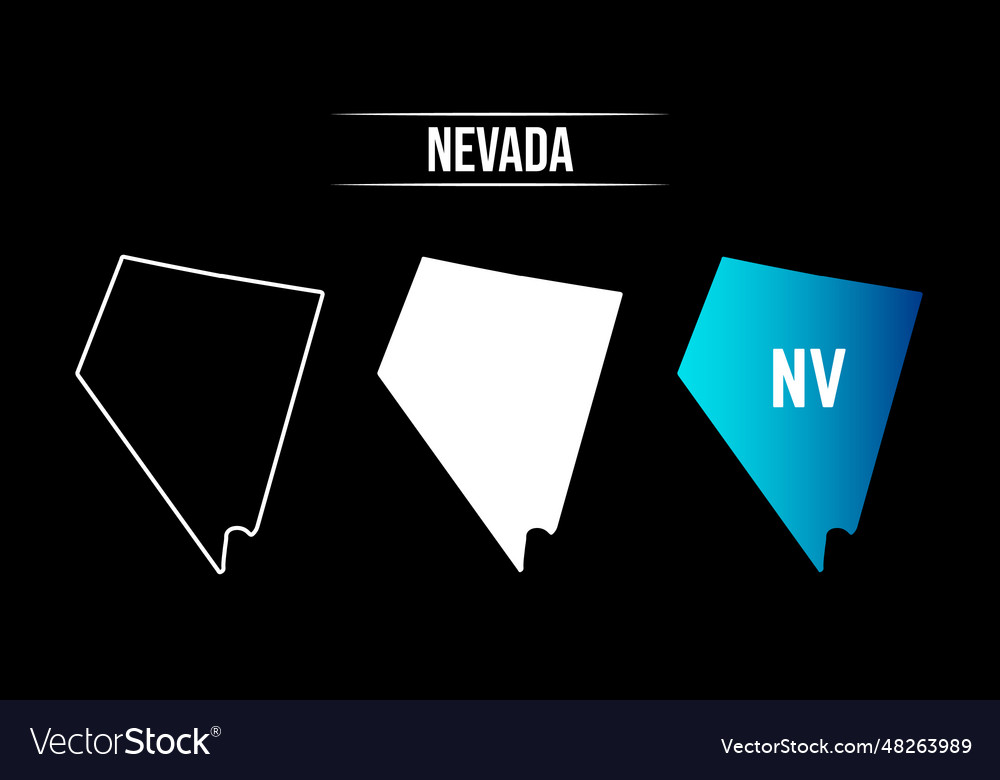 Abstract nevada state map design