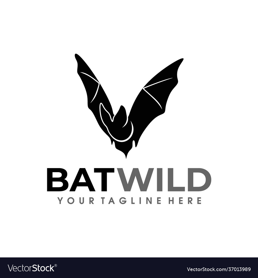 Bat logo design Royalty Free Vector Image - VectorStock