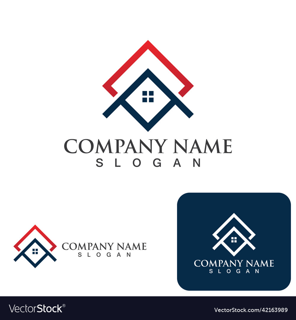 Home And Building Logo Symbol Royalty Free Vector Image