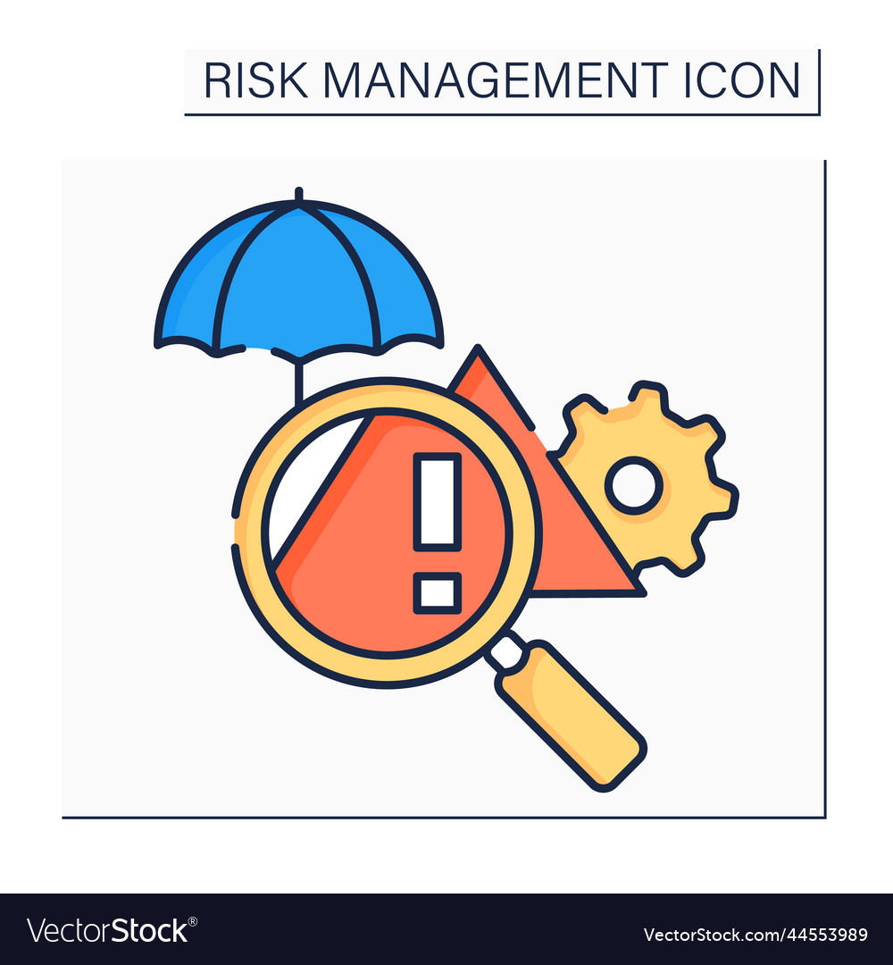 Risk identification color icon