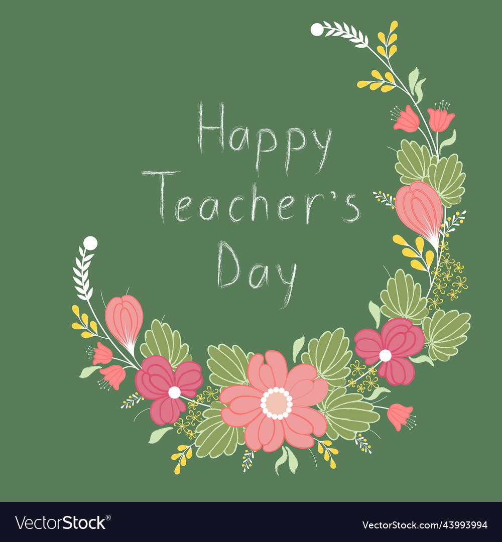 Chalk Text On Blackboard Royalty Free Vector Image