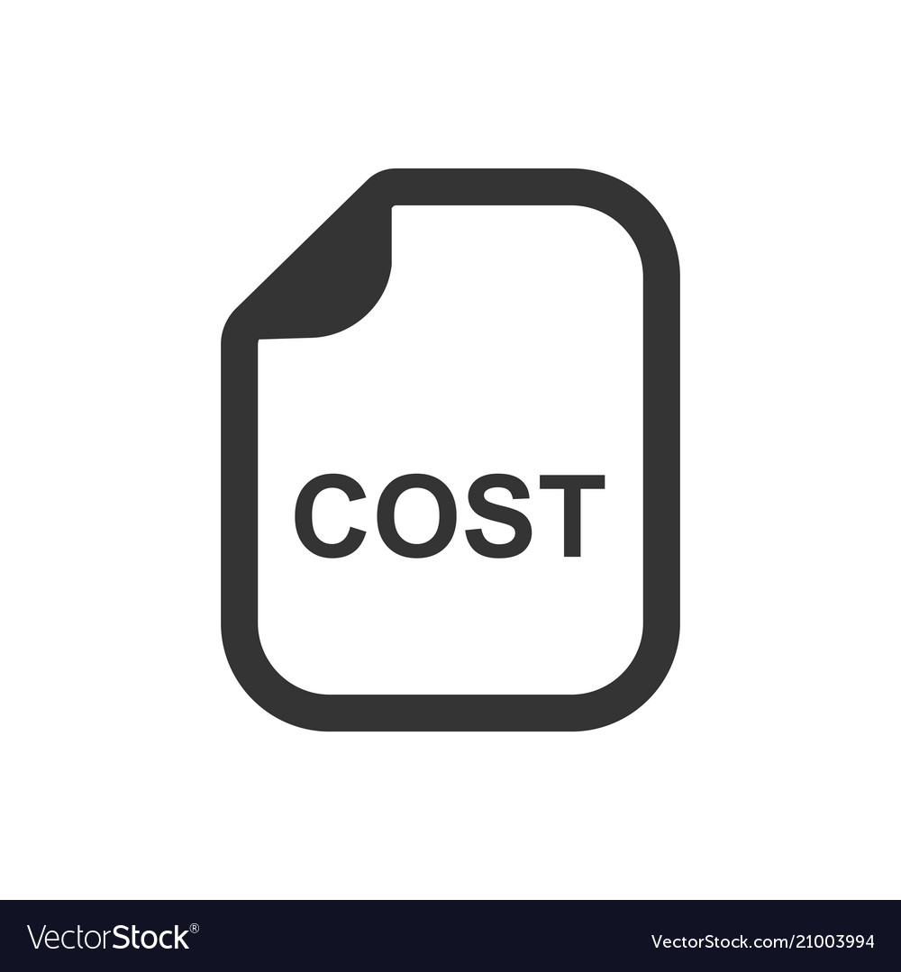 Cost statement icon Royalty Free Vector Image - VectorStock