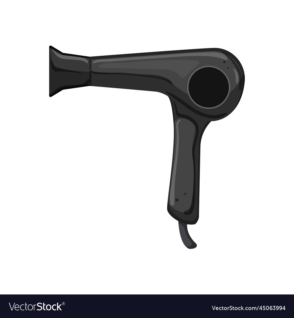 Female hair dryer cartoon