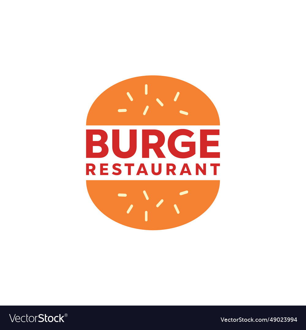 Hamburger restaurant food logo design