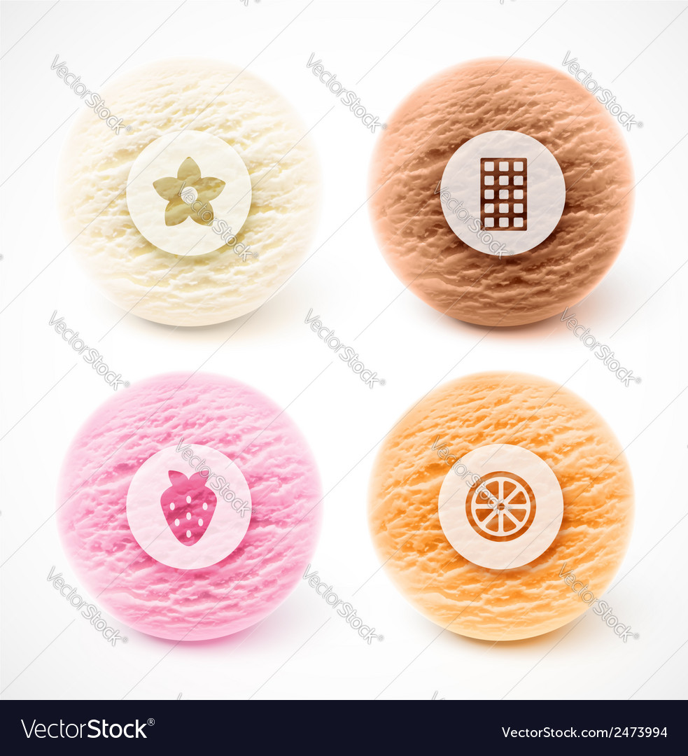 Scoop ice cream Royalty Free Vector Image VectorStock