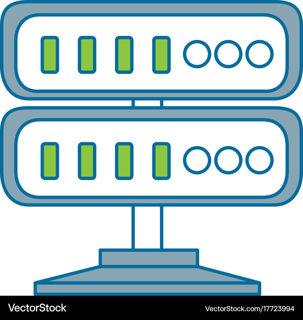 Server data center icon Royalty Free Vector Image