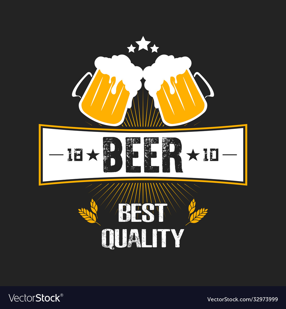 Beer Logo Design Vorlage