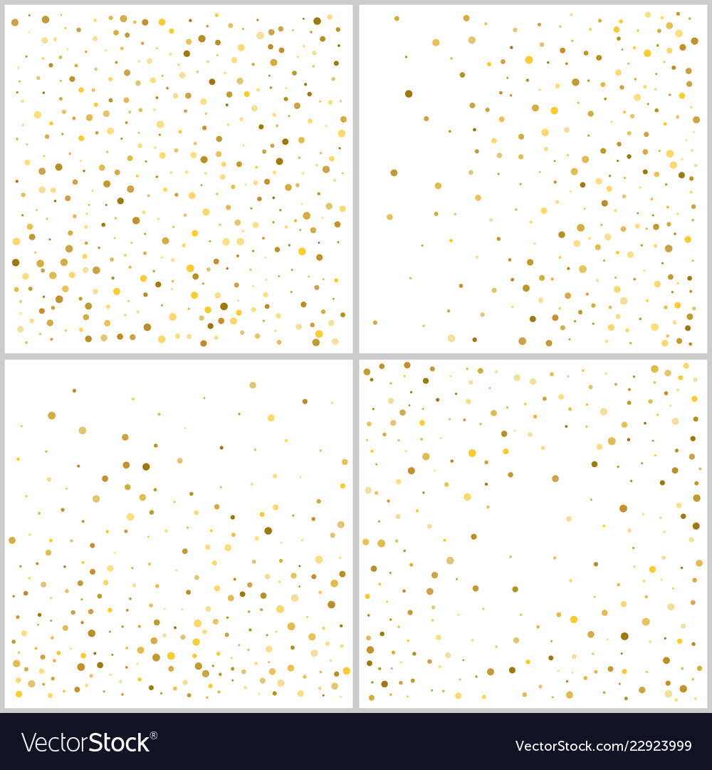 Gold Glitter Hintergrund polka dot set