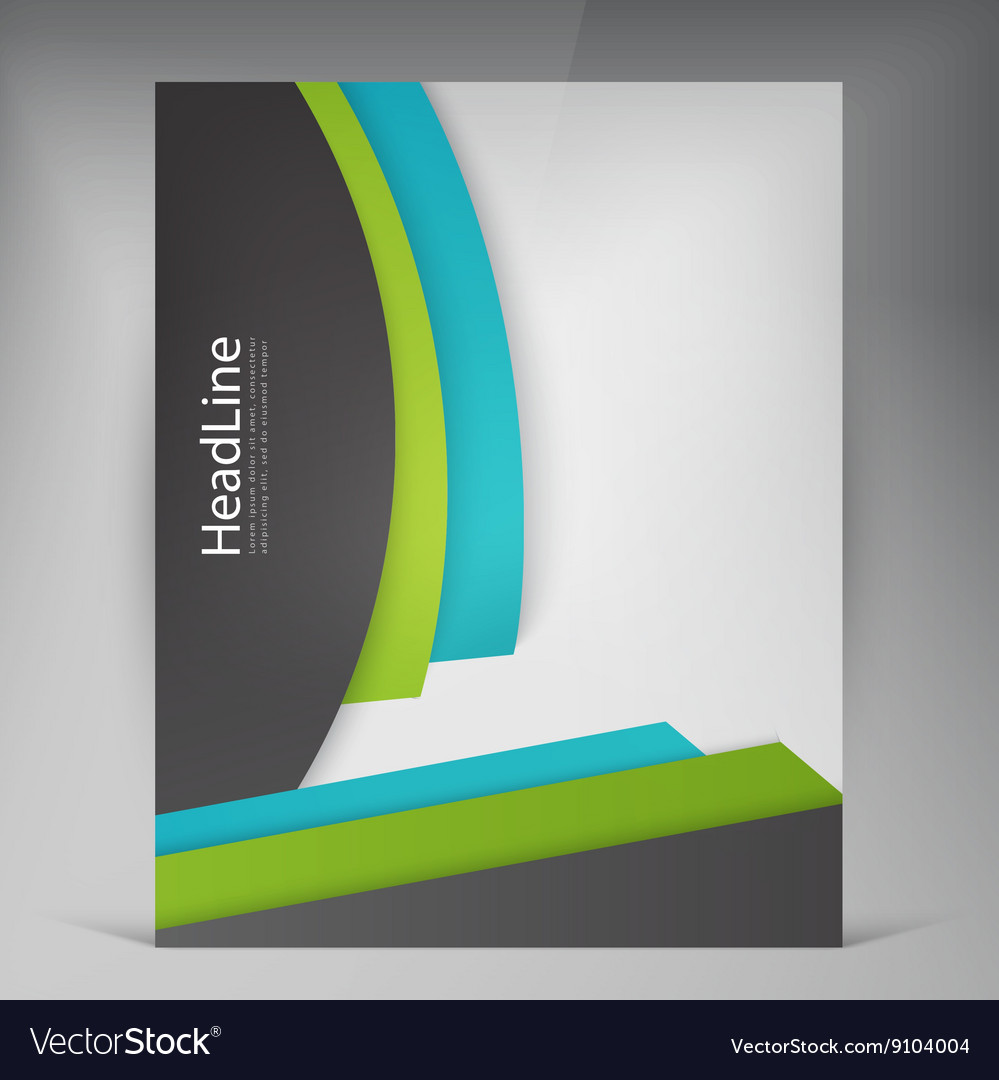 Abstract modern flyers brochure