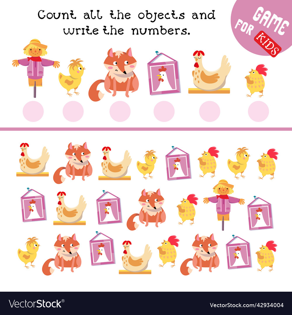 Game for children math worksheet kids how