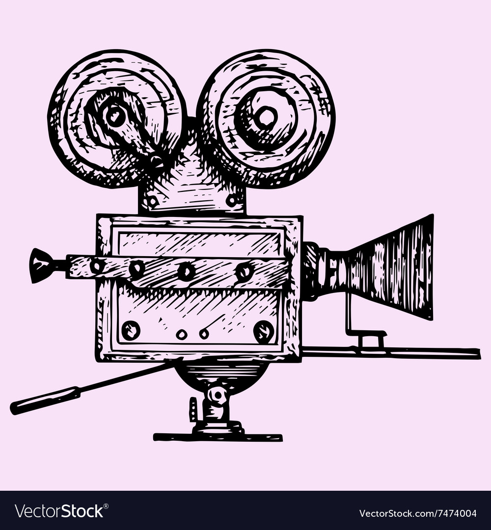 Retro movie camera