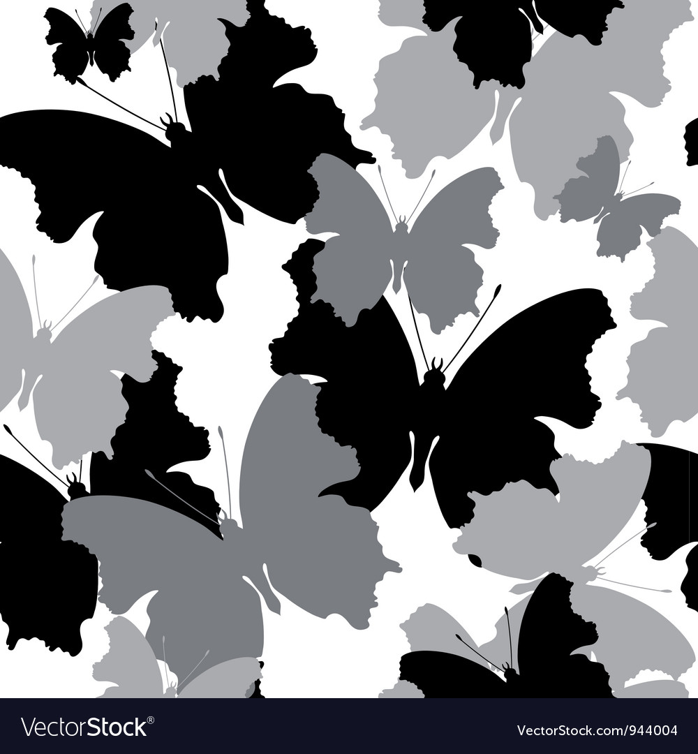 Seamless butterfly background