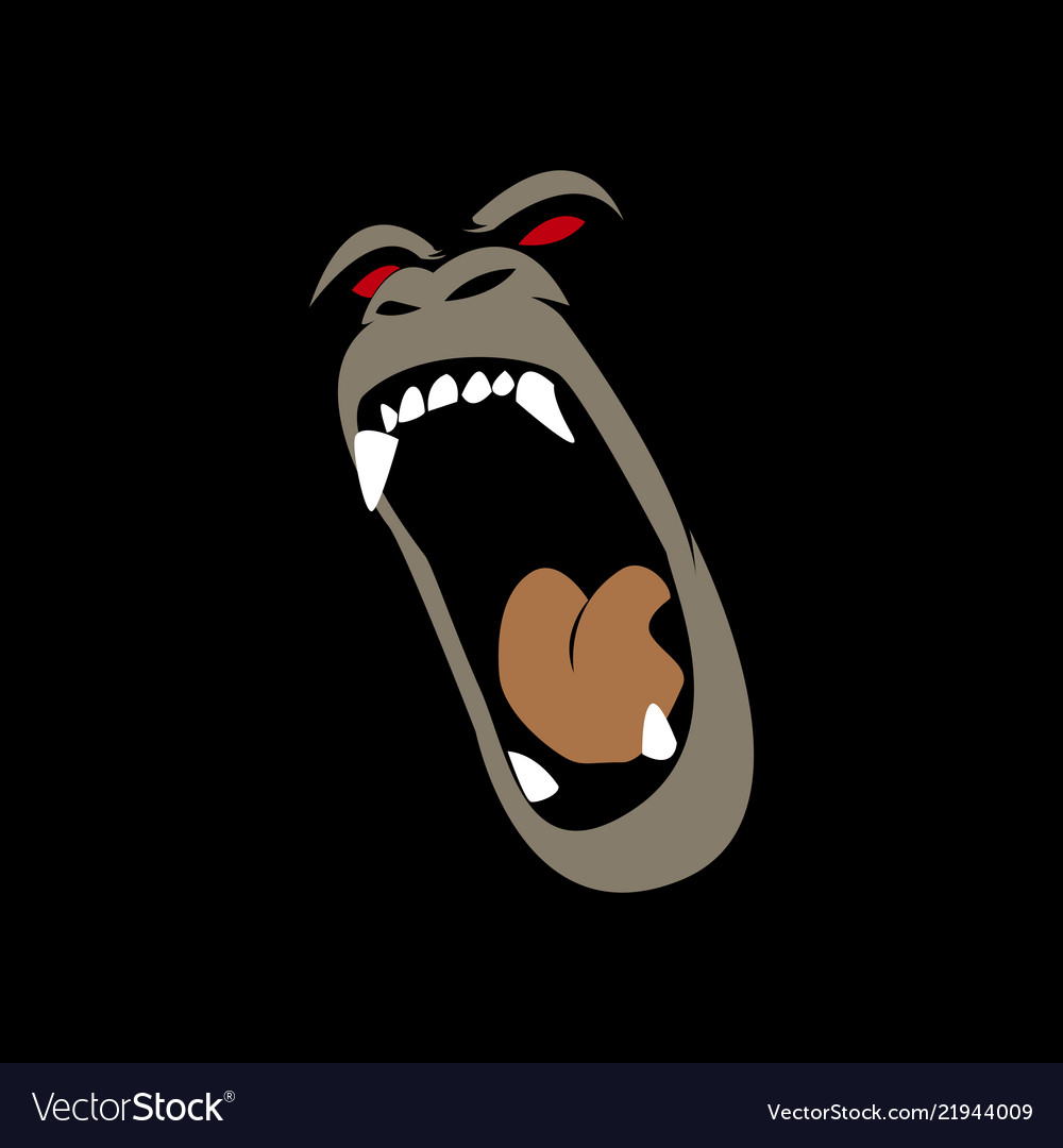 angry monkey royalty free