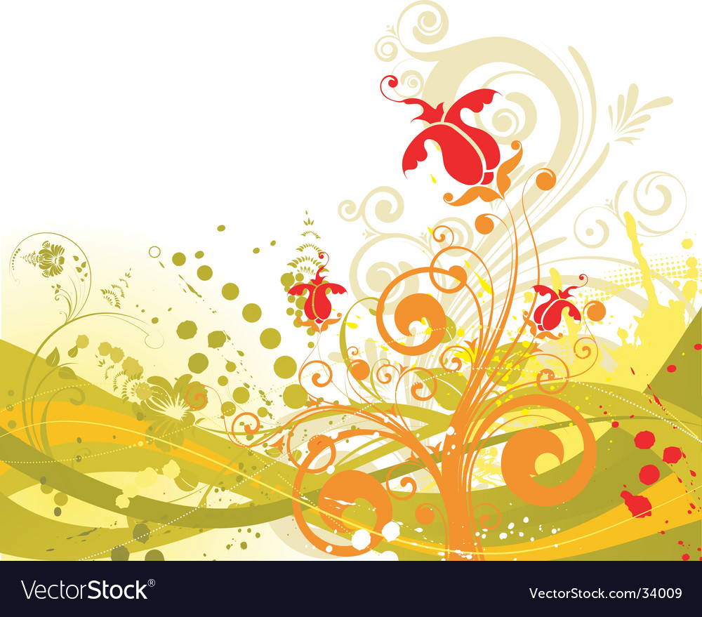 Floral Abstraction Royalty Free Vector Image Vectorstock Floral Abstraction Royalty Free Vector Image Vectorstock