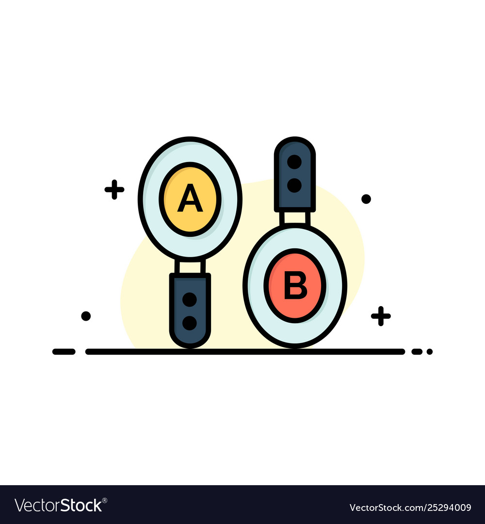 Research search sign computing business flat line