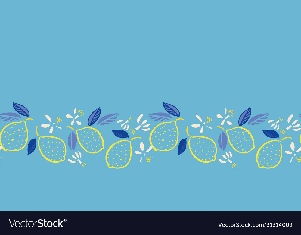 Tropical graphic mediterranean summer lemon