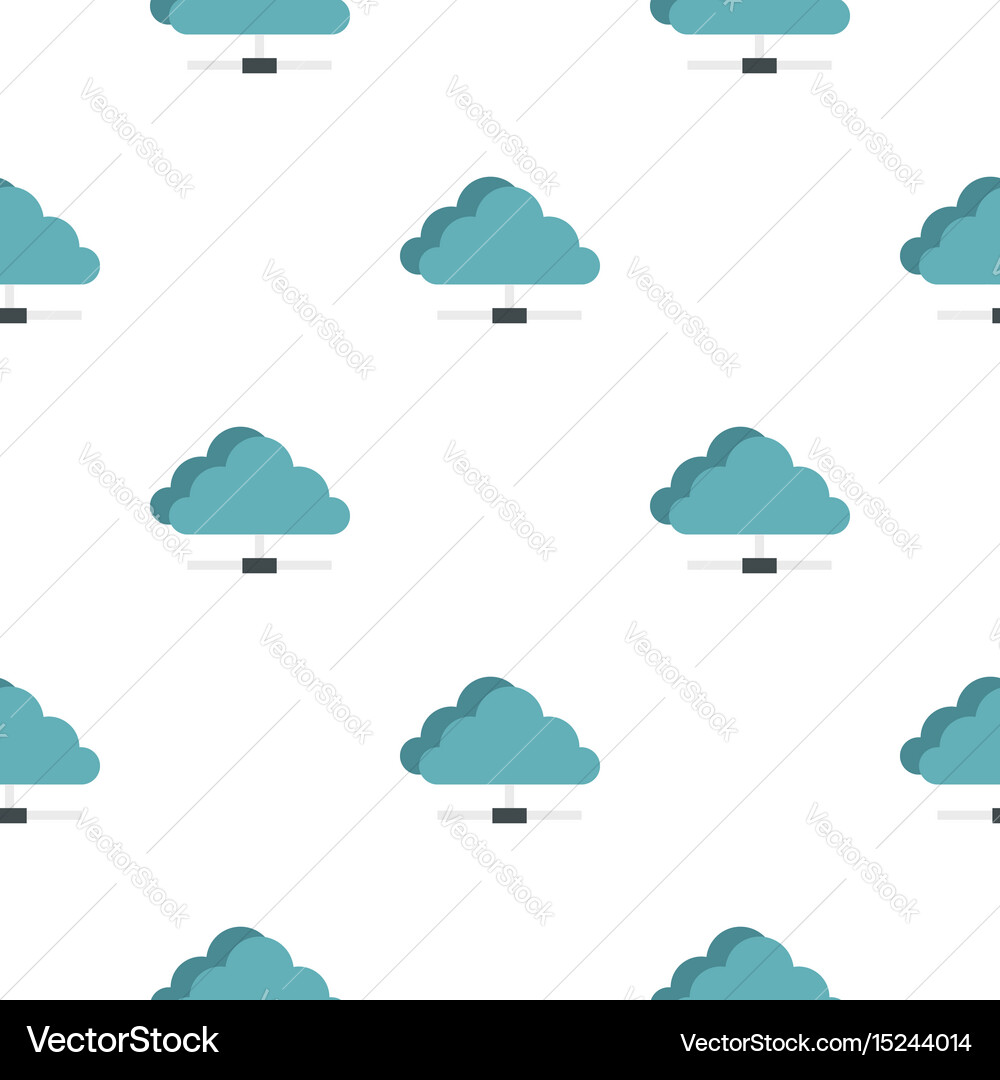 Cloud network connection pattern seamless Vector Image