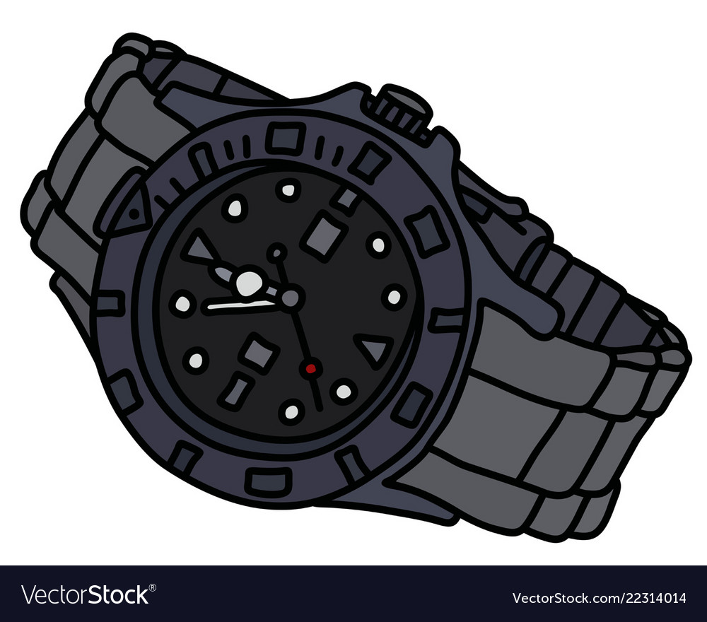 Dark sports scrap watch