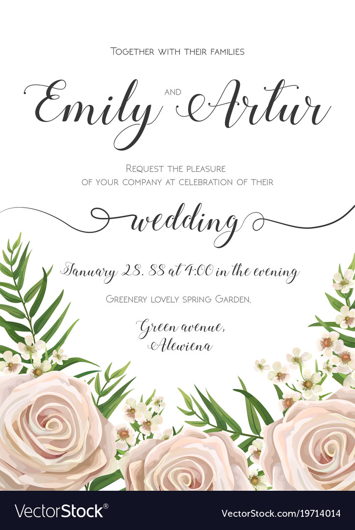 floral wedding invitations