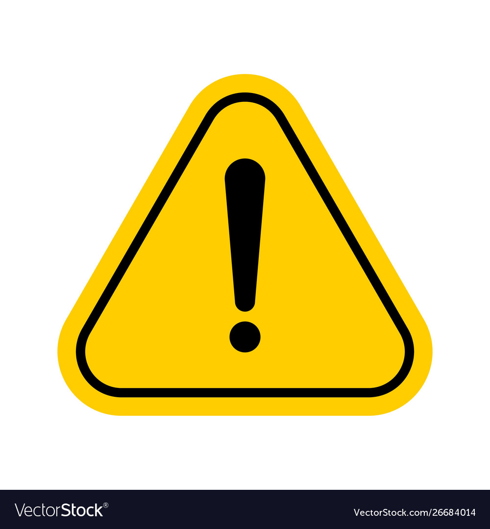 Hazard warning symbol Royalty Free Vector Image