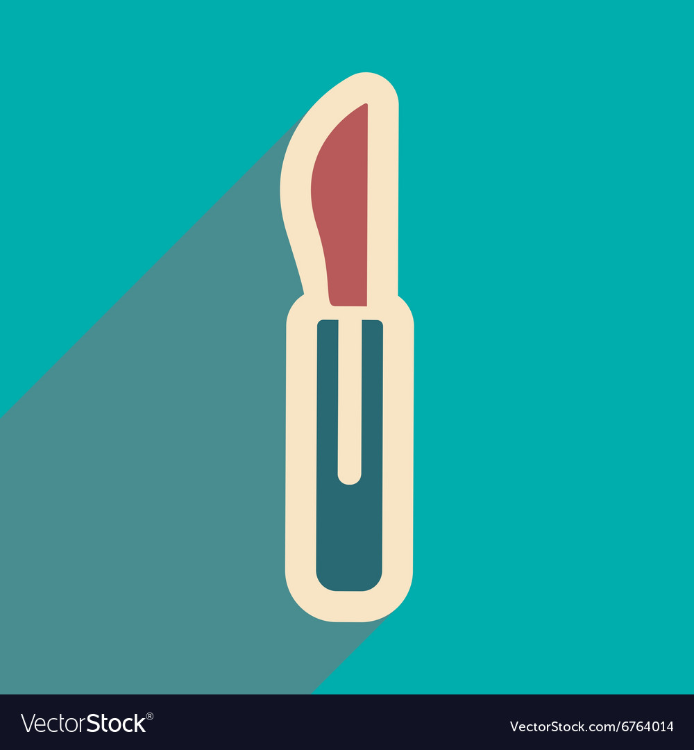 Icon of dental instrument in flat style