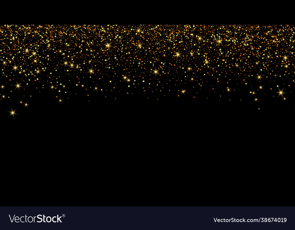 Black background with flaming golden particles