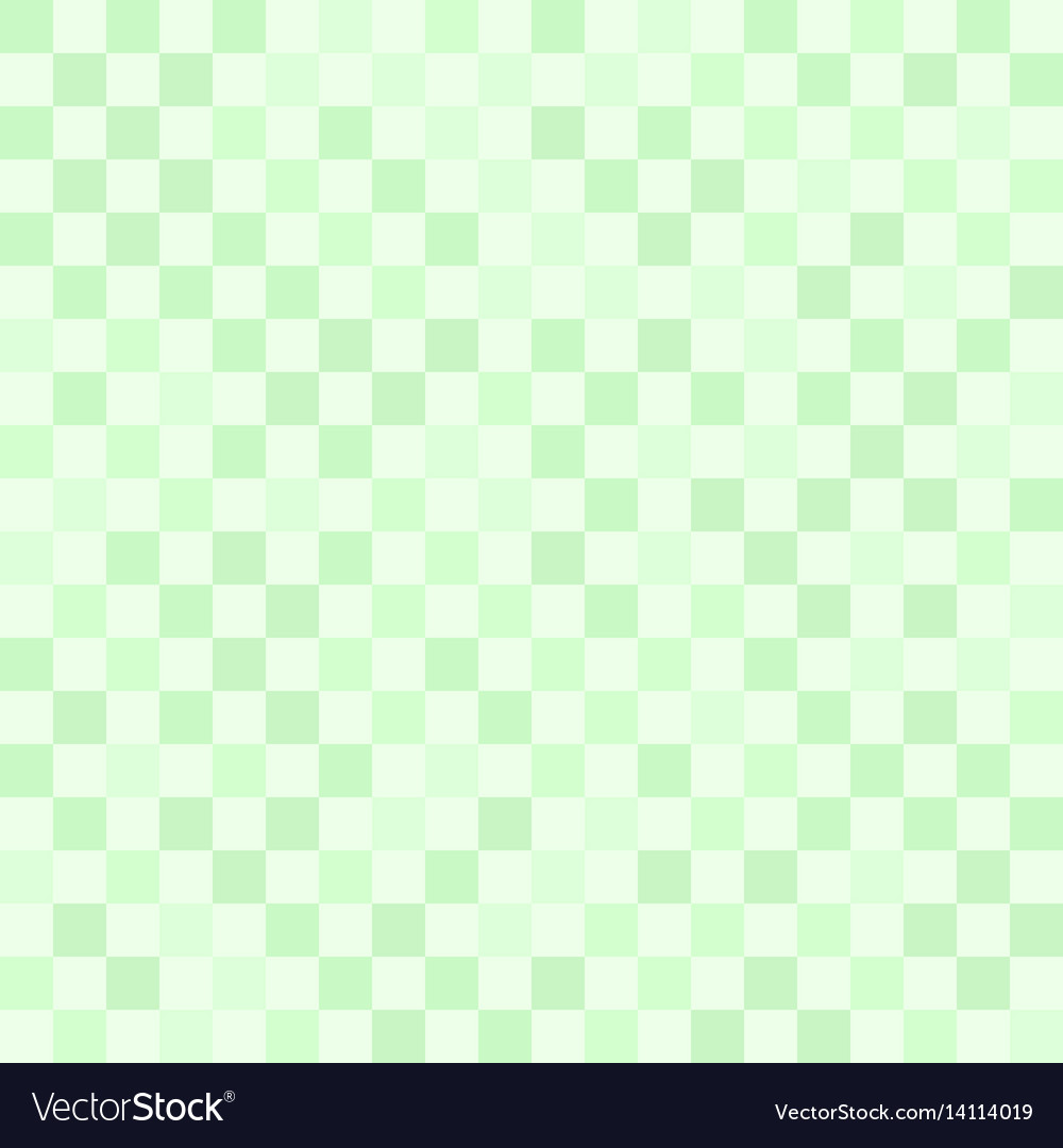 Checkerboard pattern green seamless background Vector Image