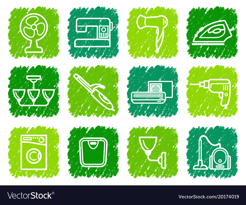 Home appliances icons