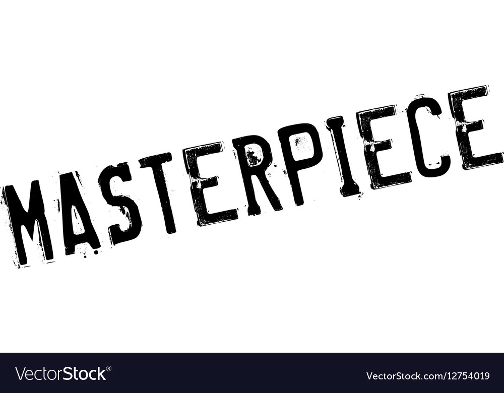 Masterpiece rubber stamp