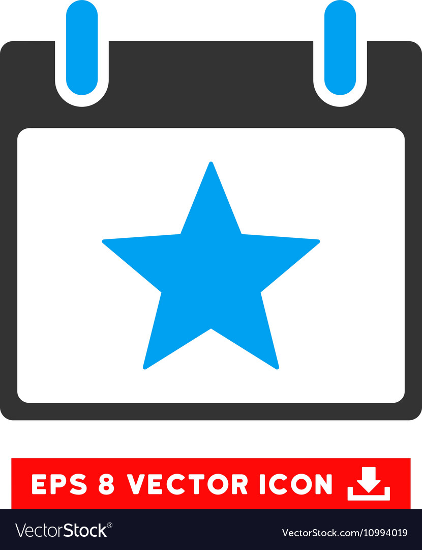 Star calendar day eps icon Royalty Free Vector Image Star calendar day eps icon Royalty Free Vector Image
