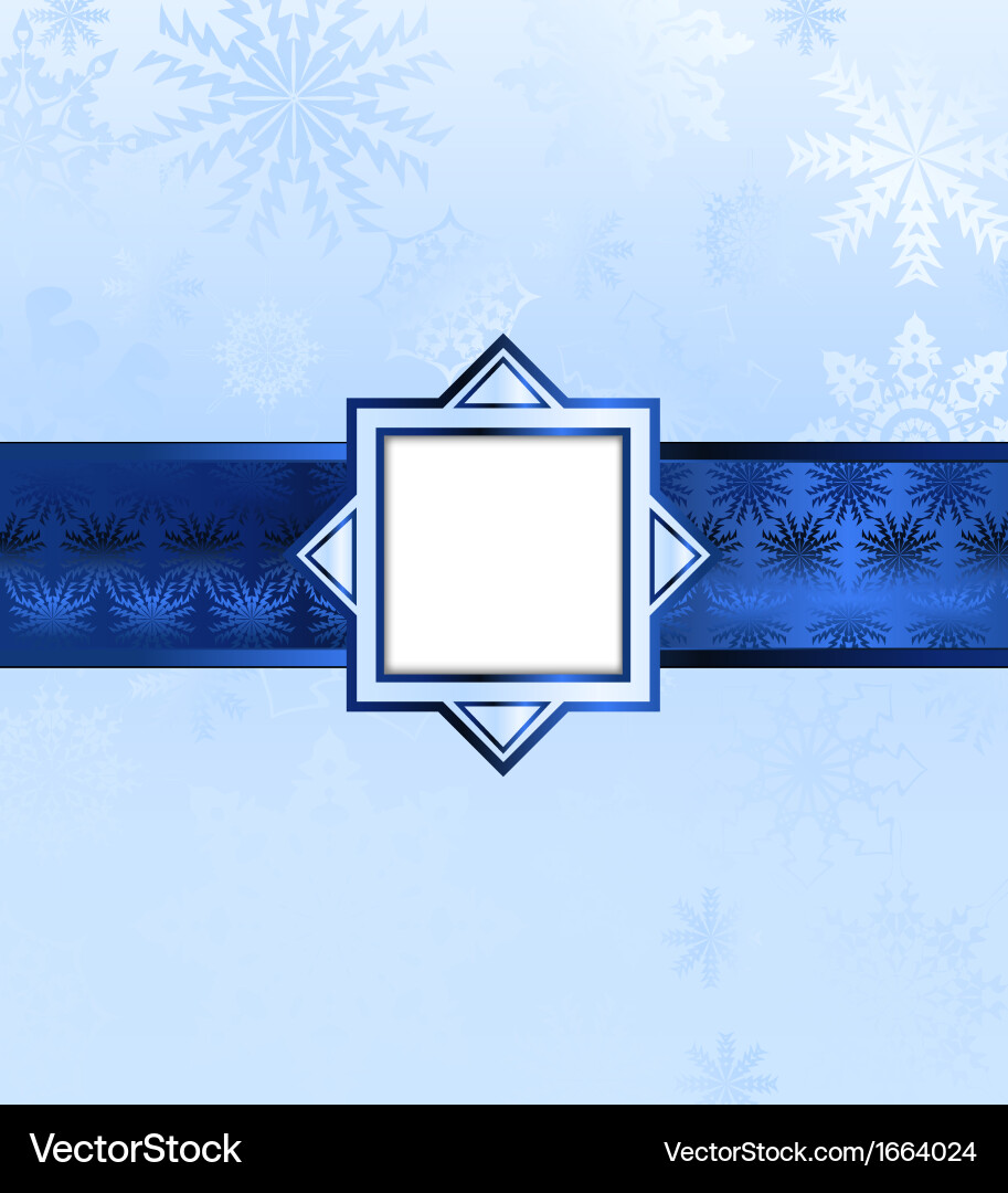 Blue christmas background Royalty Free Vector Image