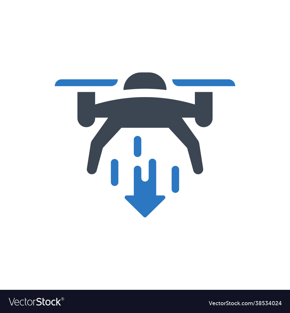 Drone lower down icon