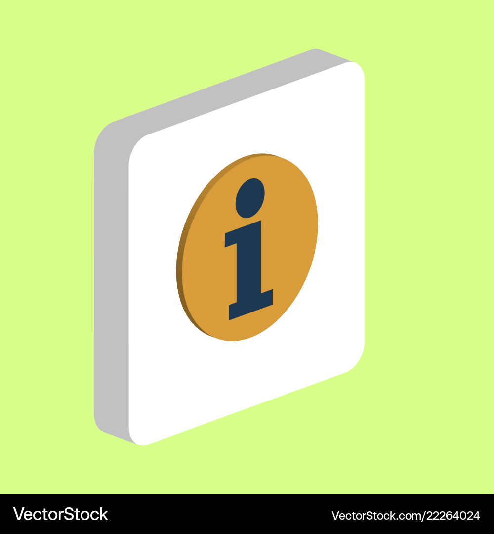 Information info computer symbol Royalty Free Vector Image
