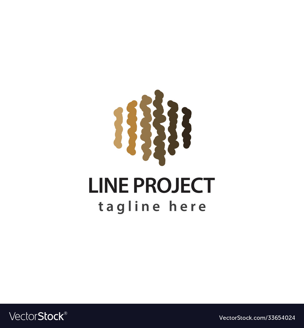 Linienprojekt Logo Template Design