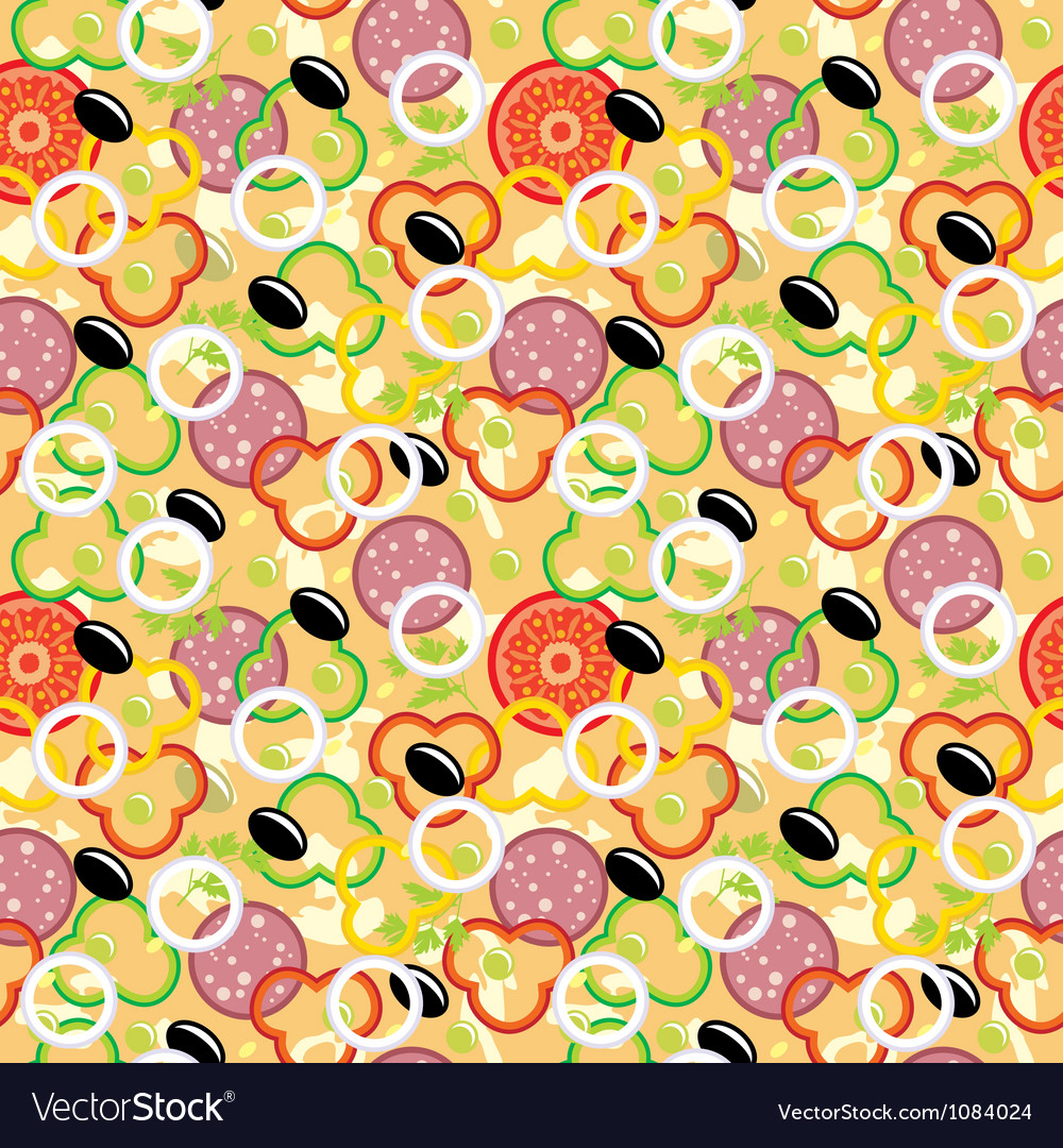 seamless pizza pattern royalty free vector image pizza pattern