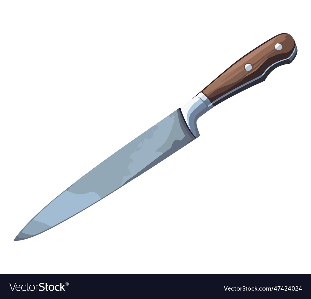 Sharp steel knife Royalty Free Vector Image - VectorStock