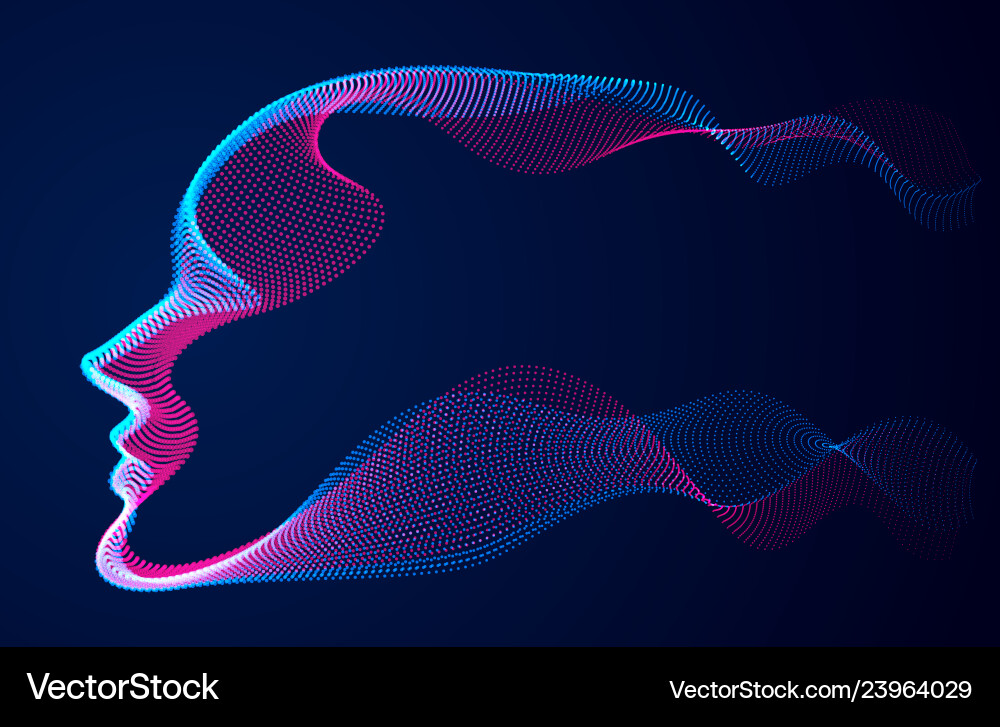 Artificial intelligence abstract artistic human Vector Image