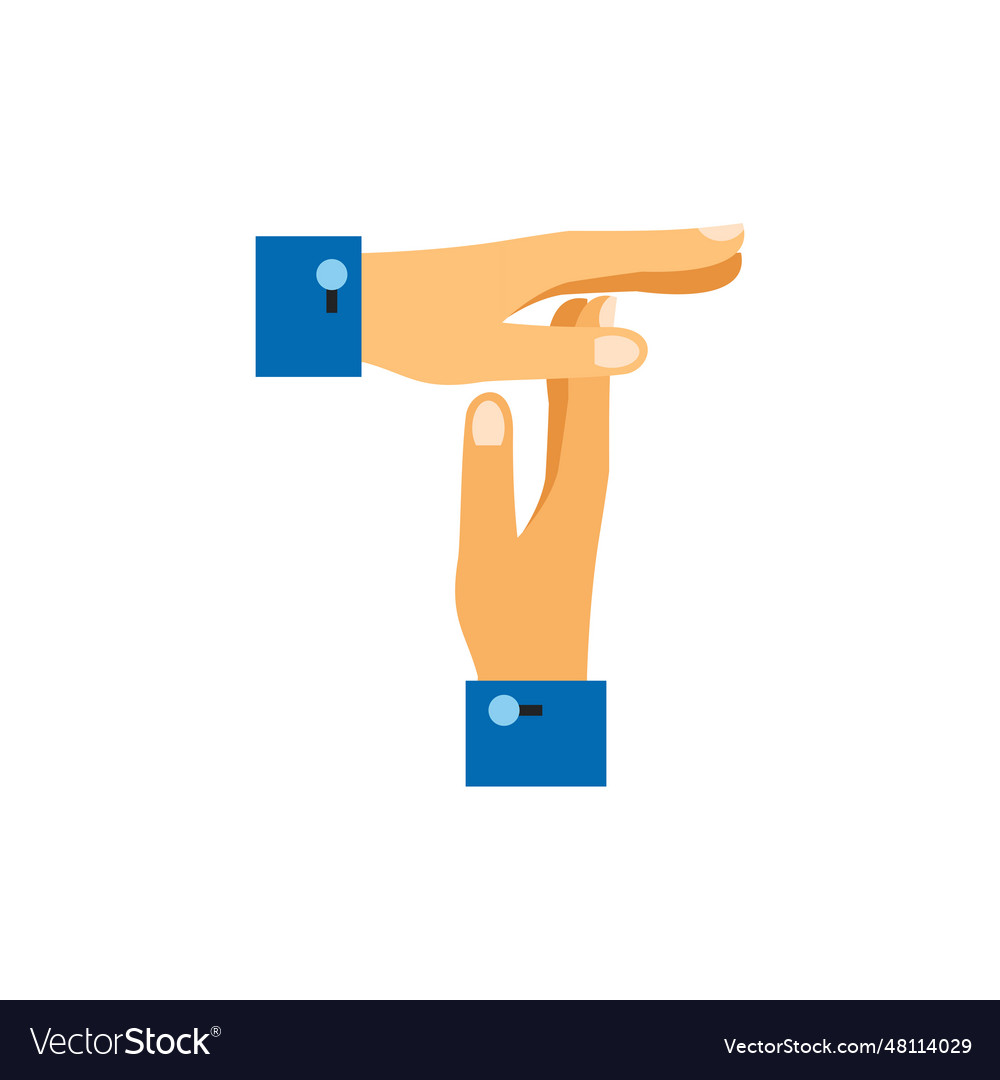 Break from work gesture icon Royalty Free Vector Image