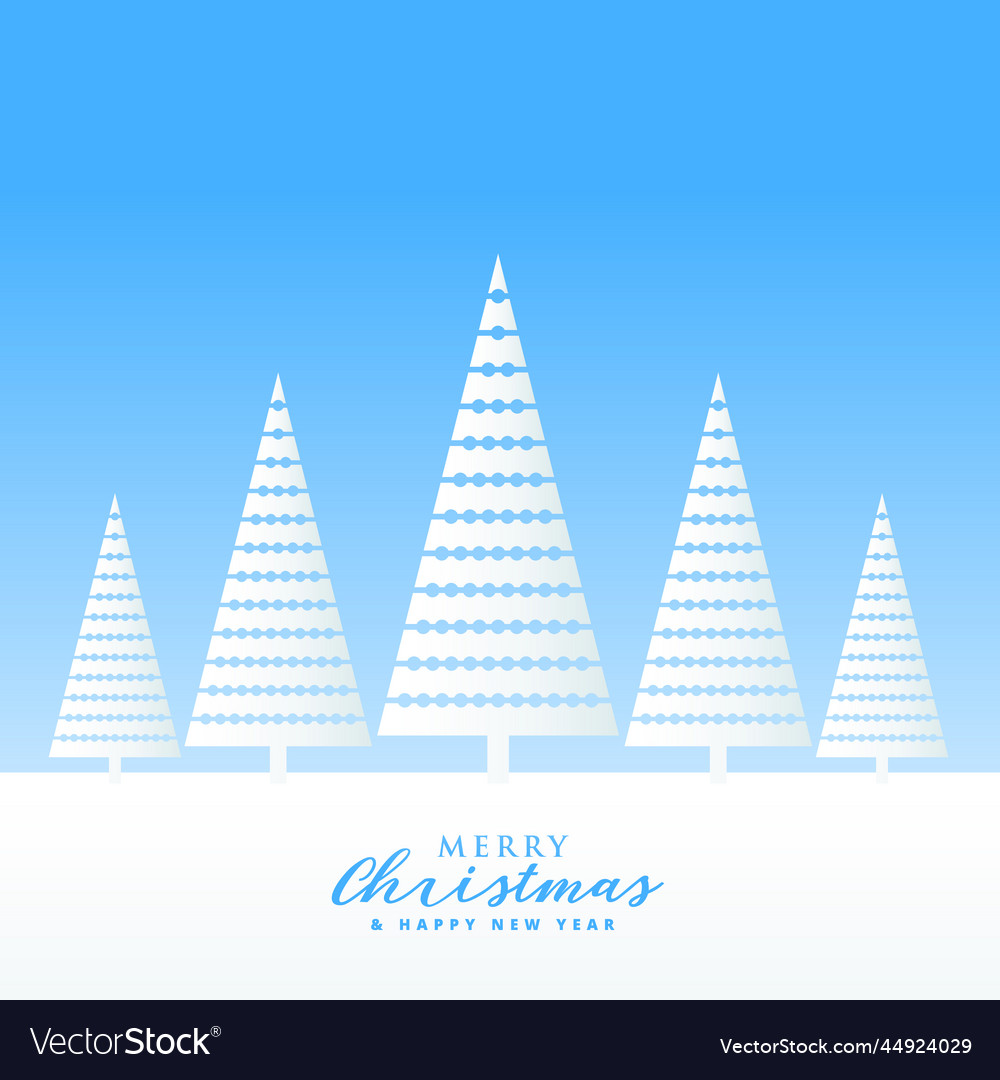 Elegant christmas greeting design for winter Vector Image