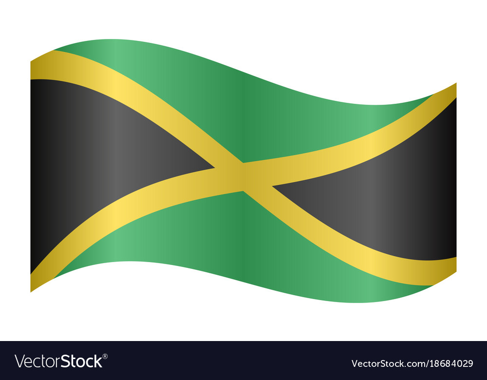 Jamaican Flag Waving