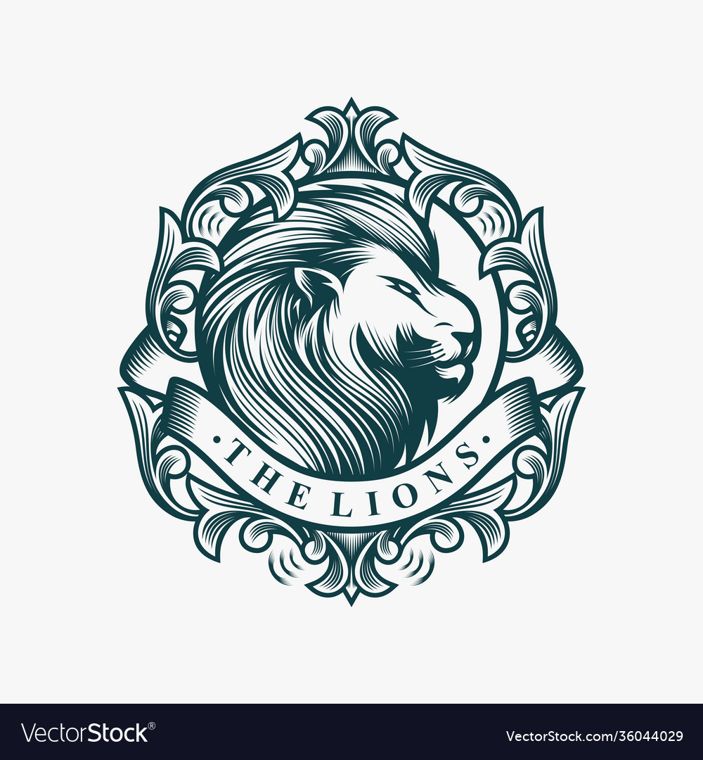 Lion head logo design