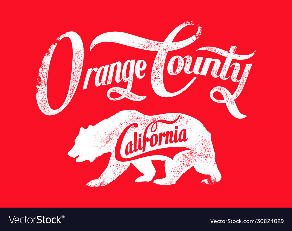 Orange county Royalty Free Vector Image - VectorStock